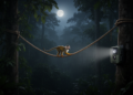 Camera Traps Reveal Secret Nightlife of Amazon Canopy Mammals on Human-Made Bridges
