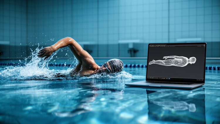 AI Can Sketch a Swimmer's Stroke, But Not the Force Behind It