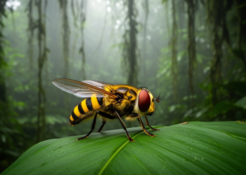 New stingless bee mimic: spectacular hoverfly species discovered in Ecuadorian Amazon