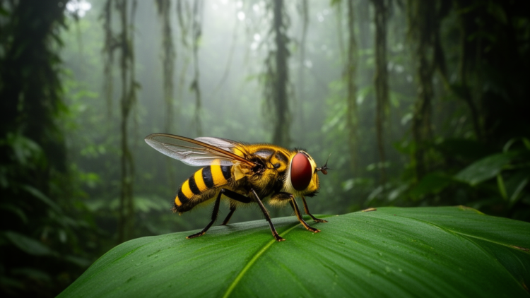 New stingless bee mimic: spectacular hoverfly species discovered in Ecuadorian Amazon