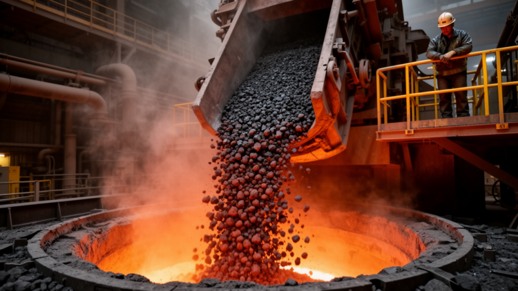 Smaller nut coke particles boost sinter reduction in blast furnace study