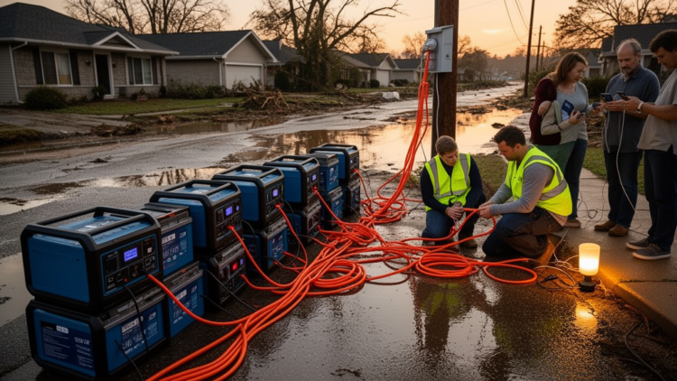 Mobile Batteries That Form Their Own Grid Could Rescue Power Networks After Disasters