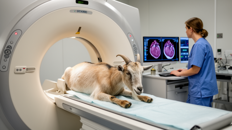 Goat Model Puts Heart Attack Reperfusion Injury Under the CT Scanner