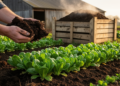 Staged Microbial Consortia Supercharge Cow Manure Composting and Boost Pakchoi Growth