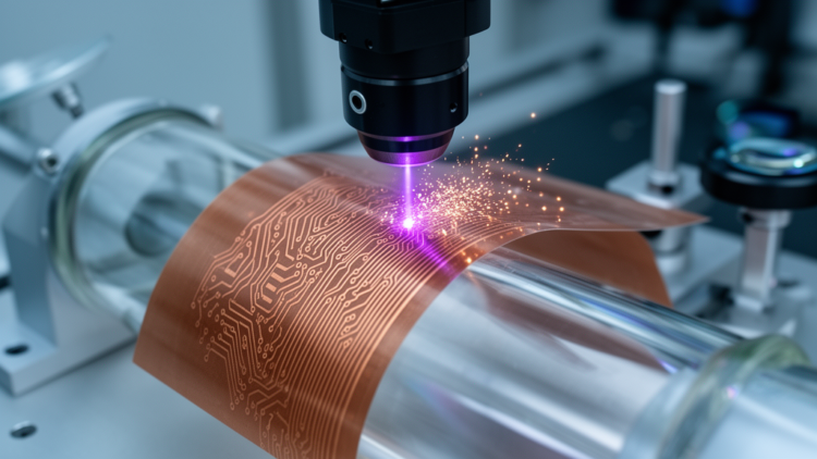 Femtosecond lasers print dense copper circuits on flexible and curved surfaces