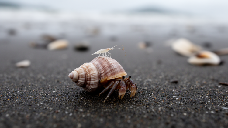 New commensal springtail species discovered riding hermit crabs on Colombia's Pacific coast