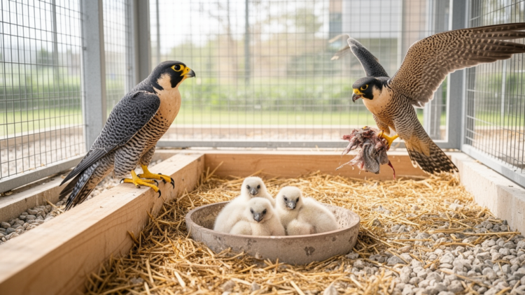 Three Broods in One Season: Falcons Reveal Surprising Breeding Flexibility in Captivity