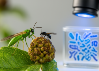 Sawfly and gall wasp chromosomes reveal ancestral rDNA blueprint for Hymenoptera